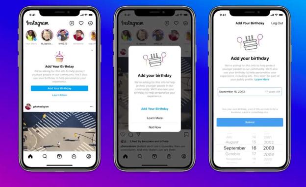 Instagram requerirá fecha de nacimiento a todos los usuarios